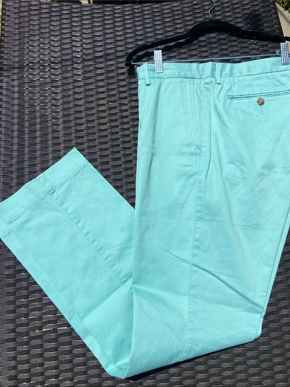 Polo Ralph Lauren stretch slim fit turquoise pants size 36/32